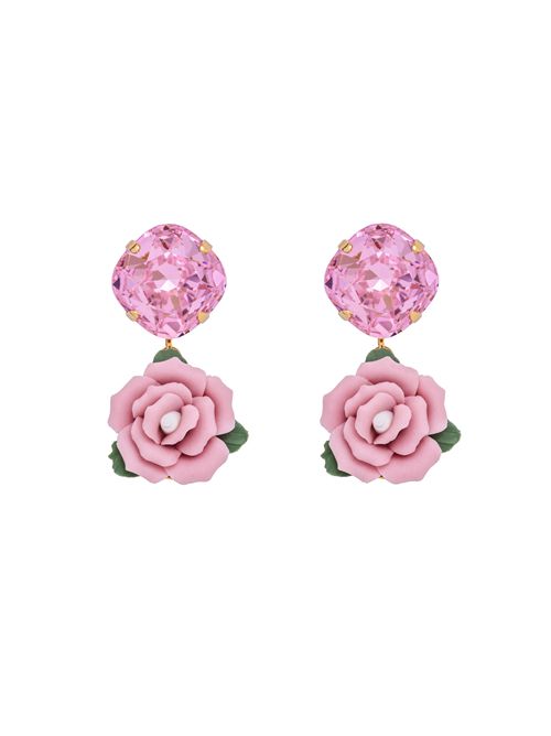 Orecchini pendenti small Rosaline Rosa DE LIGUORO | 63P202 EUNICA